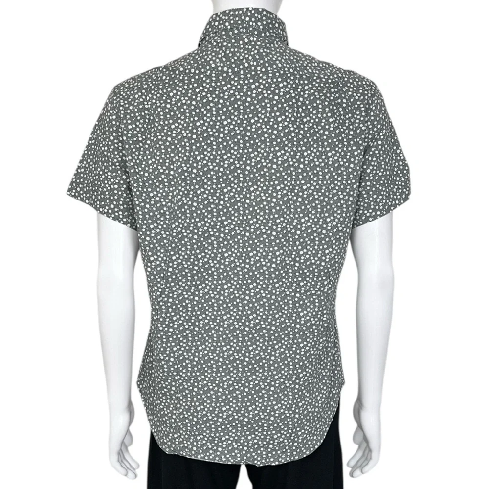Jachs Floral Short Sleeve Button Down Shirt - sz Medium - Picture 3 of 5